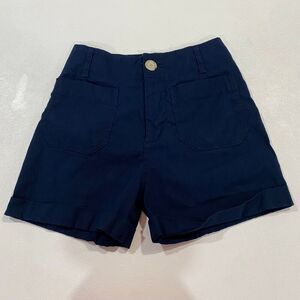 Anthropologie Navy High Rise Tailored Shorts Size 25